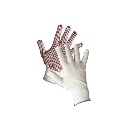 GANNET SYNTHETIC GLOVES PVC SPOTTED