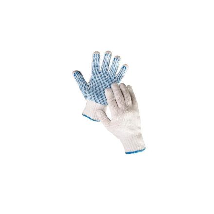 HS-04-011 SYNTHETIC GLOVES PVC SPOTTED