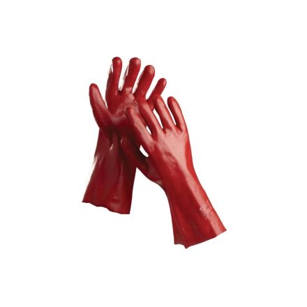REDSTART - Rot PVC handschuh 35 CM
